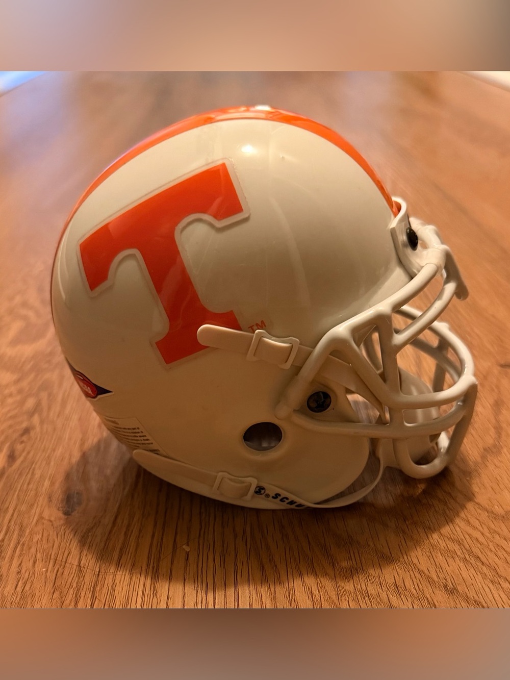 SCHUTT Tennessee Volunteers Mini Football Helmet - White & Orange